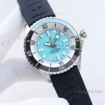 Replica Breitling new Superocean Kelly Slater Watches Citizen Automatic Baby Blue Dial Rubber Strap